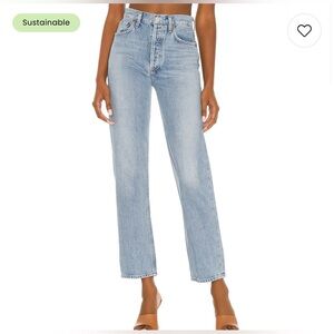 AGOLDE 90s Pinch Waist Jean in Soundwave. Size 28